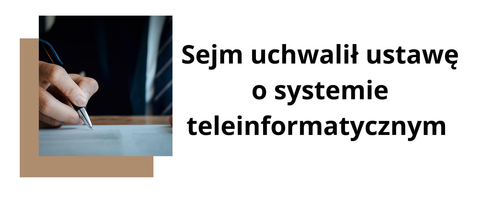 Sejm przyjął ustawę o systemie teleinformatycznym
